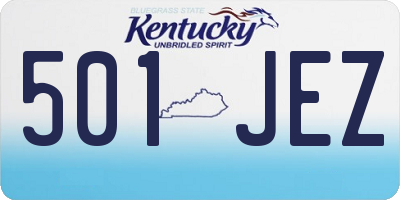 KY license plate 501JEZ