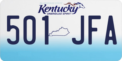 KY license plate 501JFA