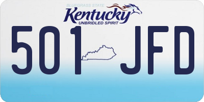 KY license plate 501JFD
