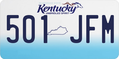 KY license plate 501JFM