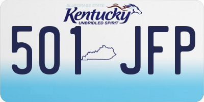 KY license plate 501JFP