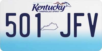 KY license plate 501JFV