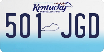 KY license plate 501JGD