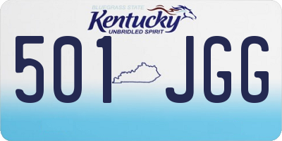 KY license plate 501JGG