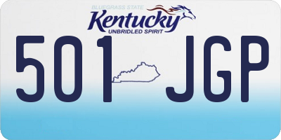 KY license plate 501JGP