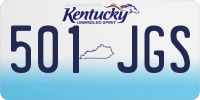 KY license plate 501JGS