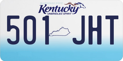 KY license plate 501JHT