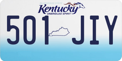 KY license plate 501JIY