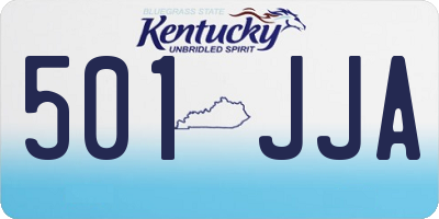 KY license plate 501JJA