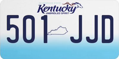 KY license plate 501JJD