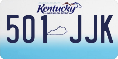 KY license plate 501JJK