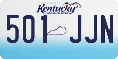 KY license plate 501JJN