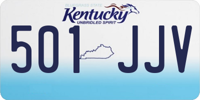 KY license plate 501JJV