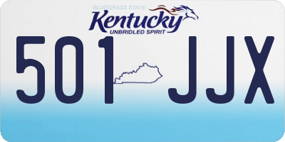 KY license plate 501JJX