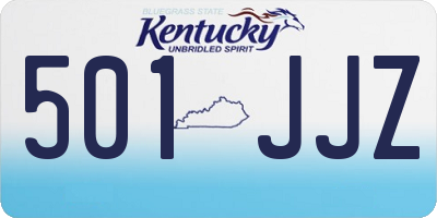 KY license plate 501JJZ