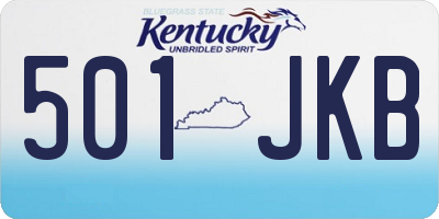 KY license plate 501JKB