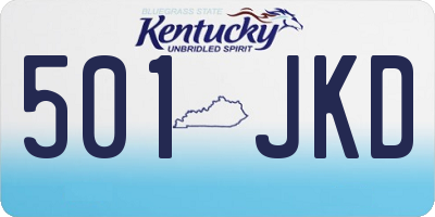 KY license plate 501JKD