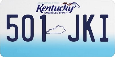 KY license plate 501JKI