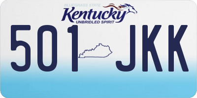 KY license plate 501JKK