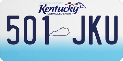 KY license plate 501JKU