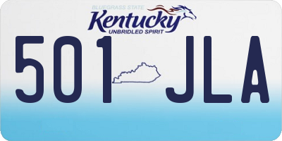 KY license plate 501JLA