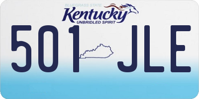 KY license plate 501JLE