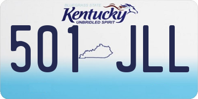 KY license plate 501JLL