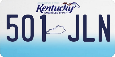 KY license plate 501JLN