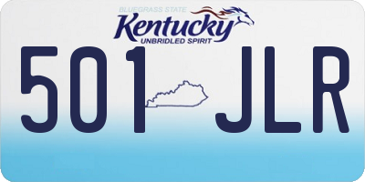 KY license plate 501JLR