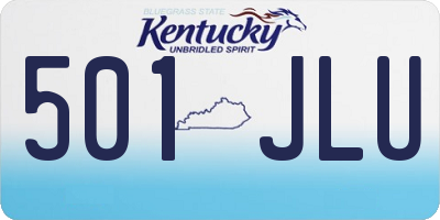 KY license plate 501JLU