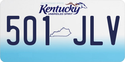 KY license plate 501JLV