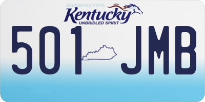 KY license plate 501JMB