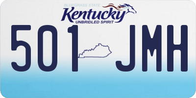 KY license plate 501JMH