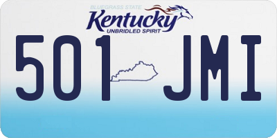 KY license plate 501JMI