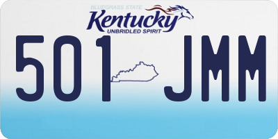 KY license plate 501JMM