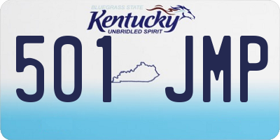 KY license plate 501JMP