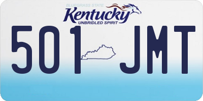 KY license plate 501JMT