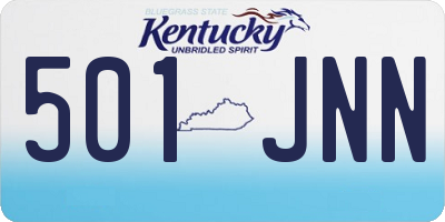 KY license plate 501JNN