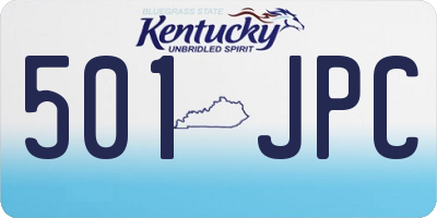 KY license plate 501JPC