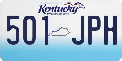 KY license plate 501JPH