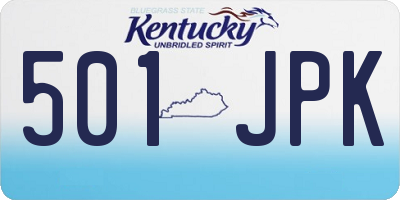 KY license plate 501JPK