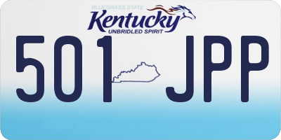 KY license plate 501JPP