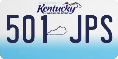 KY license plate 501JPS