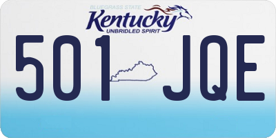 KY license plate 501JQE