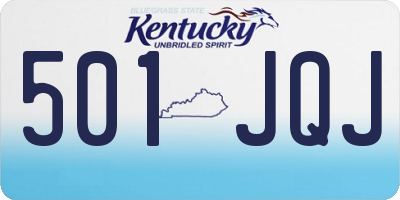 KY license plate 501JQJ