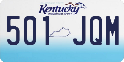 KY license plate 501JQM