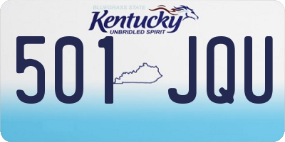 KY license plate 501JQU
