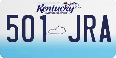 KY license plate 501JRA