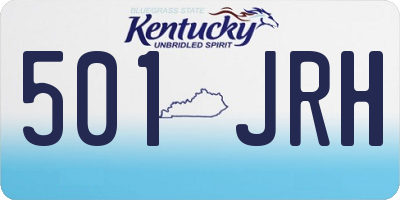 KY license plate 501JRH