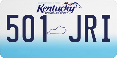 KY license plate 501JRI